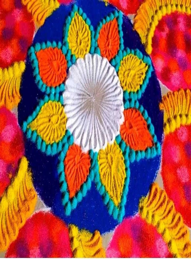 Rangoli Colors 500 Gram Each Craft and Terrarium Decorative Assorted Colored Sand Arts & Crafts, Sand Play DIY Drawing Sandbox Wedding Sand for Decorations and Crafty Collection Pack of 6 - Image 4